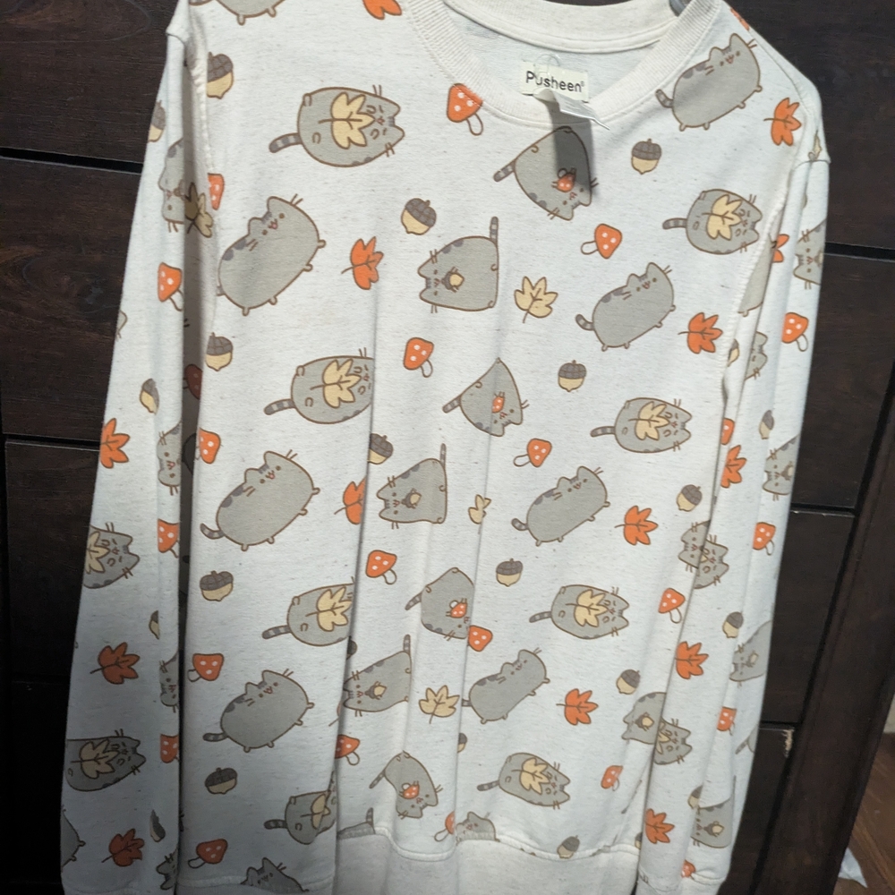 Pusheen Cat Print Sweatshirt